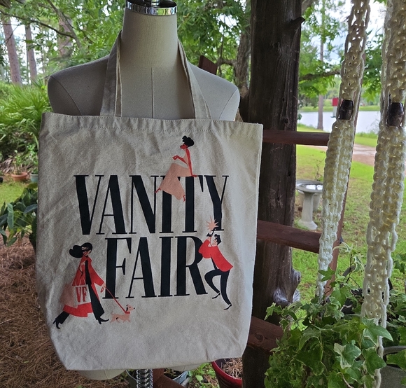 Vanity Fair Cream Canvas Tote - Picture 1 of 14